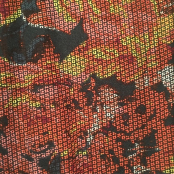 LuLaRoe TC Legging Bundle Red Yellow Cinnamon - Picture 5 of 5